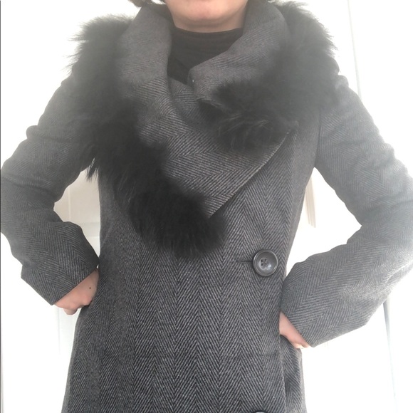 Renato Balestra Real Fur Trimmed Wool Jacket - Picture 8 of 9